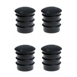 1968 Mustang Deluxe Arm Rest Plugs, Black, 4 Pieces